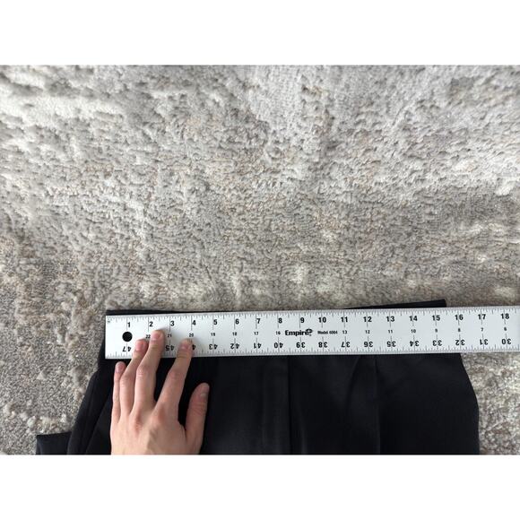 Pendleton Petites Size 10 100% Virgin Wool Flat Front Pants Black Button Zip - Picture 5 of 13